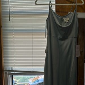 Cali BHLDN dress is Dusty blue, brand new with tags